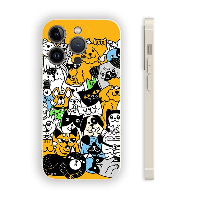 Agregue un toque de creatividad a su iPhone con esta funda minimalista de goma de TPU con estampado de dibujos animados para teléfono. ¡Haga su pedido ahora!