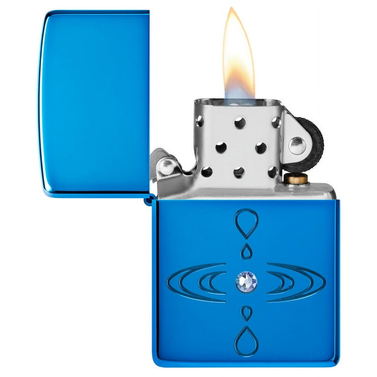 Zippo 48918 Simple Water Drop Refillable and Windproof Lighter