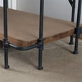 thumbnail image 4 of Afuera Living 3-Shelf Firwood Outdoor Bookcase in Brown/Blue/Black, 4 of 6