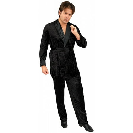 Black Smoking Jacket Adult Costume - Plus Size 1X