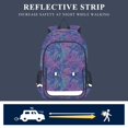 thumbnail image 5 of FORMRS Unisex School Backpack 17" Student Travel Bag with Laptop Compartment, Purple Starfish Pattern, 5 of 7