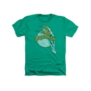 DC Comics Aquaman Dive Splash Adult Heather T-Shirt Tee