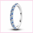 thumbnail image 1 of 925 Silver Stackable Vintage Leaf Ring For Women Crystal S925 Bowknot Rings Original Finger Rings Anniversary Retro Jewelry YFR174 8, 1 of 6