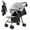 Grey, variant on TidBay Travel Baby Stroller, One-Hand Folding Infant Pushchair with Adjustable Backrest, Canopy, Storage Basket for 0-2 Years Toddlers Up to 10kg
