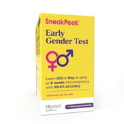 SneakPeek Early Gender Test Kit - Fast Results - Over 99% Accurate DNA Gender Prediction - Discover Baby's Gender at 6 Weeks - Easy & Painless At-Home Test (Snap) - Additional $69 Lab Fee
