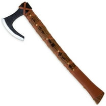 Armory Replicas Sunny Blaze Hand-Forged Viking Bearded Axe with Sheesham Handle & Leather Grip – Functional Design