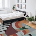 thumbnail image 6 of Area Rugs 5x8 Ft Colorful Vintage Mid-Century Abstract Patchwork Non-Slip Washable Rug Indoor Rug Floor Mats Non Shedding Carpet for Living Room Bedroom Dining Room Home Decor, 6 of 8