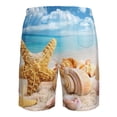thumbnail image 6 of Naloa Beach Starfish Shell Men's Beach Shorts, Surfing shorts, Swim trunks, Quick Dry Swim Trunks for Surfing Beach Fun - X-Large, 6 of 9