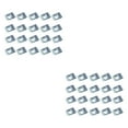 thumbnail image 1 of relayinert 100bag Mudguard Metal Clips - Effortlessly Vehicles Fittings Metal Is Firm And Durable Car Modification Fasteners Silver 100pcs 2Set, 1 of 6