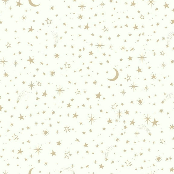 Twinkle Little Star Gold Peel and Stick Wallpaper