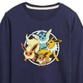 thumbnail image 3 of Pokémon - Eevee Group - Youth Long Sleeve Graphic T-Shirt, 3 of 5