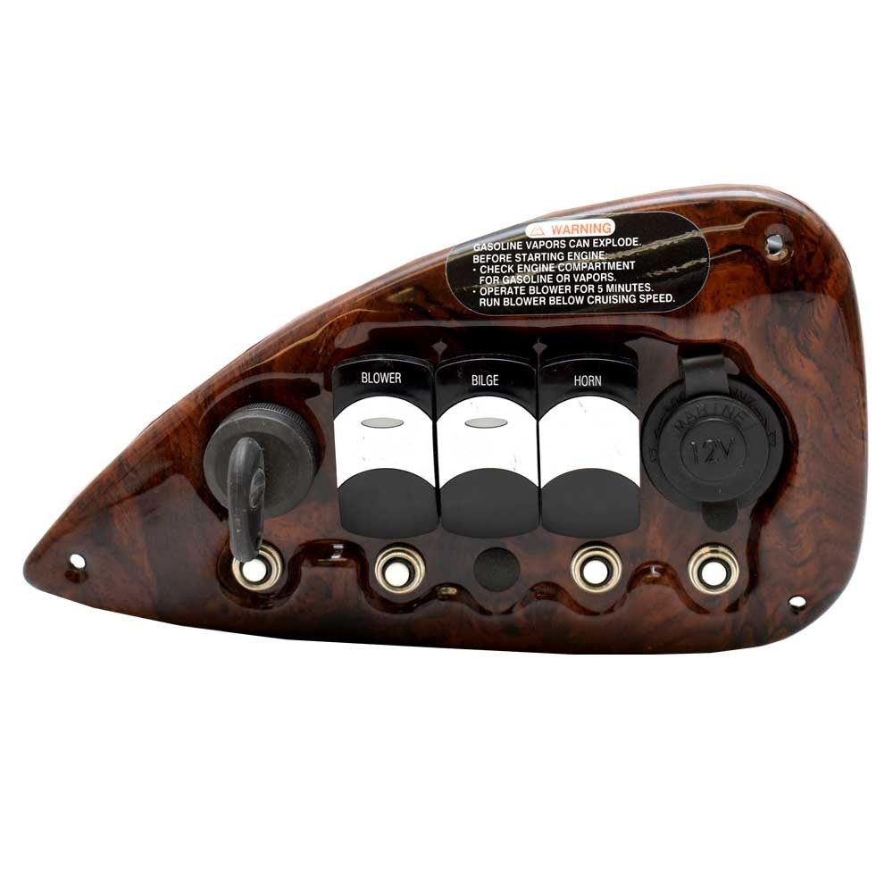 Crownline Boat Ignition Switch Panel 20989 265 SS Woodgrain