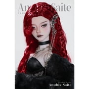Anubis F 1/4 BJD Doll Full Set with Bariy Body Black Siscon Aesthetic Exquisite Collectible Art Doll for Enthusiasts
