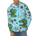 thumbnail image 2 of Rugrats Men's Hoodie With Color Drawstrings Sweatshirt Hooded Pullover Print Winter Coat Jacket 3x-Large, 2 of 9