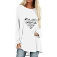 thumbnail image 2 of Aqestyerly Chandail Décontracté pour Femmes Imprimé Saint-Valentin Manches Longues Col Rond, 2 of 4