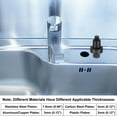 thumbnail image 5 of Sheet Metal Punch Hole Punch 10mm Bearing Steel Precise Cutting Manual Knockout Kit with External Hex Shank for Metal Steel Plate Sink Stainless Steel, Black, 5 of 5