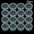 thumbnail image 1 of 24 Pcs Étui de Rangement Rond 1,57 Po Contenant de Rangement en Plastique Boîte Organisatrice de Rangement, 1 of 10