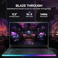 thumbnail image 4 of MSI Raider GE76 17,3 Pouces 144Hz FHD Ordinateur Portable de Jeu, Intel i9-12900H, 64 Go DDR5, 4 To SSD, NVIDIA GeForce RTX 3060, Clavier Rétroéclairé, Caméra Web FHD, Wi-Fi 6, Win 11 Pro, Gris, Station d'Accueil 256 Go, 4 of 7