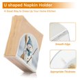 thumbnail image 4 of Qxltty Smiling Snowman Acrylic Napkin Holder Set of 1 Transparent Dining Table Kitchen Cafeteria Home Decor 4.1x4.9x1.97in, 4 of 9