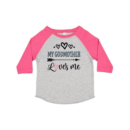 

Inktastic My Godmother Loves Me Godchild Gift Toddler Boy or Toddler Girl T-Shirt
