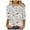 Pink, variant on Inleife New Arrivals Women's 2025 Spring/Summer Tops Round Neck Top Loose And Comfortable 3/4 Sleeve Round Neck Top/Shirt