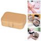 thumbnail image 4 of Joyero organizador pequeño Perfecl estuche de almacenamiento suave para anillos pendientes relojes mujeres Amarillo, 4 of 7