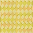 thumbnail image 1 of Ahgly Company Machine Washable Indoor Square Transitional Neon Yellow Area Rugs, 7' Square, 1 of 7