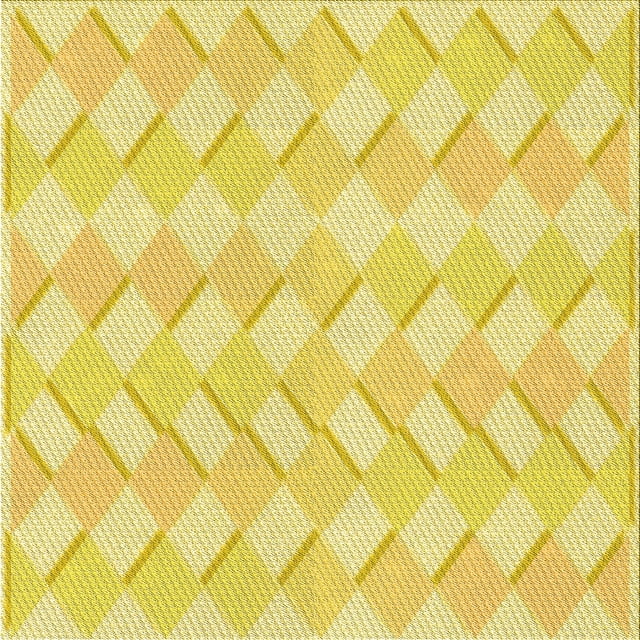 Ahgly Company Tapis d'Intérieur Lavables en Machine, Carré Transitionnel Jaune Néon, Carré 4'