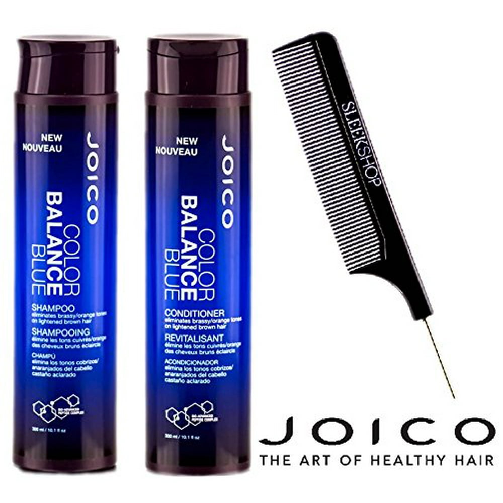 Joico Joico Color Balance Blue Shampoo & Conditioner Duo Set (W/ Sleek Pin Tail Comb) 10.1 Oz