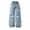 1#Blue, variant on Kiijoy Big Girls Wide Leg Ripped Jeans Loose Fit Distressed Denim Pants, Sizes 8-9