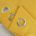 thumbnail image 4 of DriftAway Velvet Curtains Yellow Room Darkening 96 Inches Long 2 Panel Set Super Soft luxury Grommet Curtains Thermal Insulated Blackout Drapes for living room Bedroom Yellow 52 inch wide, 4 of 8