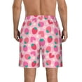 thumbnail image 3 of Naloa Haear Strawberry Men's Beach Shorts, Surfing shorts, Swim trunks, Quick Dry Swim Trunks for Surfing Beach Fun - 3X-Large, 3 of 9
