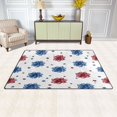 thumbnail image 3 of Non-Slip Area Rug 31"x20" Indoor Washable Floor Mats Carpet Printed for Living Room, Bedroom, Home Decor Stars and Stripes Puttern Flower, 3 of 7