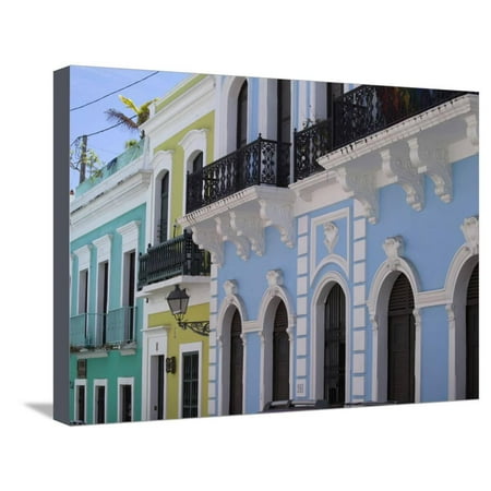 Fun Town San Angelo The Colonial Town, San Juan, Puerto Rico, West Indies, Caribbean, USA, Central America Stretched Canvas Print Wall Art By Angelo Cavalli ()