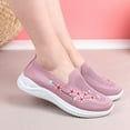 thumbnail image 3 of Mostsola Womens Sneaers Mesh Slip on Walking Shoes Embroidery Floral Dress Shoes Comfort Flats, 3 of 9