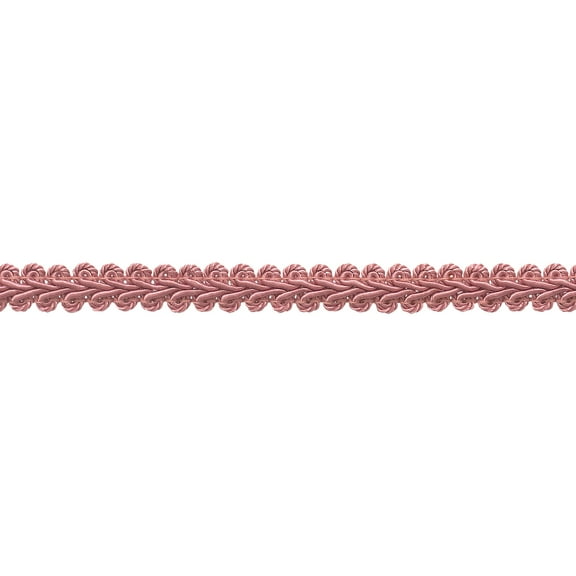 1/2" (1cm) Basic Solid Collection French Gimp Braid Trim # FGS,, Dusty Rose Pink #K13 (Light Rose Pink) 10 Yards (30 ft/9.5m)