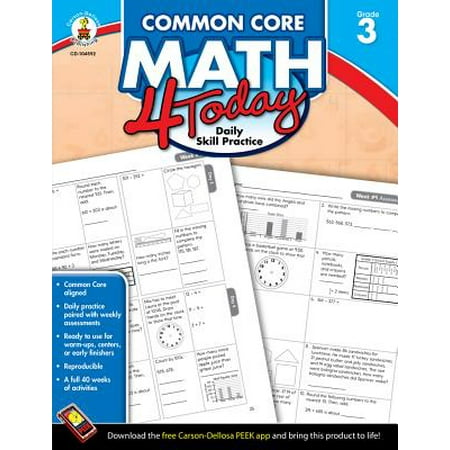 Daily Math Warm Ups - Common Core Math 4 Today, Grade 3 : Daily Skill Practice