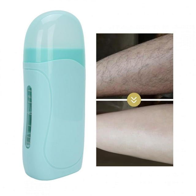 Chauffe-cire à Rouleau à Chauffage Double Face, Chauffe-Cire 100 g, pour Coude/aisselle Bras/jambe Pied Main Prise US 110 V