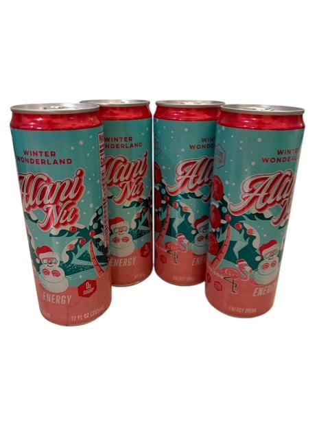 Energy drinks winter wonderland Alani, limited edition (4 pack) 12 fl oz. Cans