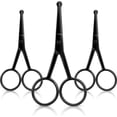 thumbnail image 1 of 3 Pieces Nose Hair Scissors Rounded Tip Scissors Facial Hair Trimming Stainless Steel Blunt Tip Trimmer for Eyebrows, Nose, Moustache, Beard, Grooming, 1 of 7