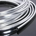 thumbnail image 5 of 6m Car Door Chrome Moulding Trim Strip Edge Scratch Guard Protector Cover Strip Roll Chrome Styling, 5 of 5
