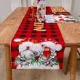 thumbnail image 2 of RV 3 piezas Poinsettia y Black Plaid Christmas Tree Dress Christmas Delantal Christmas Stocking Mantel Set Decoraciones para el hogar Vienen en todos los tamaños Sincero Electrónica, 2 of 5