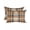 Blue, Brown, Beige, variant on Orange Checked Throw Pillow 18x18 Inch, Autumn Fall Thanksgiving Buffalo Plaid Waterproof Outdoor Pillow Covers with Insert, Decorative Pillowcase Cushion for Couch, Sofa, Bed, Patio, Garden