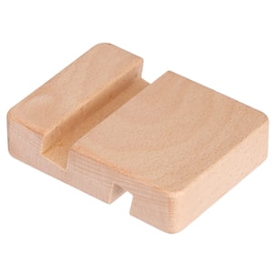 Wood Phone Stand, Portable Desktop Smartphone Stand Telephone Stand Desktop Cell Phone Holder Wood Cell Phone Holder Desk Tablet Holder Mobile Stand for
