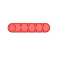 thumbnail image 1 of Organizador de cables de silicona con 4 ranuras - Adhesivo fuerte para escritorio (Rojo) - Ideal para cargadores y audífonos, 1 of 7