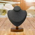 thumbnail image 1 of Soporte de exhibición de collares, maniquí, accesorios creativos, collar, cadena, busto de joyería, soporte de busto de joyería para exhibición de Gris oscuro, 1 of 10