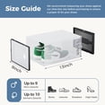 thumbnail image 4 of CONCETTA 12-Pack Shoe Box Organizer for up to US Size 9, Stackable Plastic Storage Rack for Closet Hallway Bedroom, Black, 4 of 8