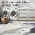 thumbnail image 5 of ODIKA 8'x10' Machine Washable Non-Slip Area Rug, Grey Plush Including U Shaped Contoured High Traffic Rug, Gray, 104579, 5 of 7