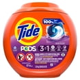 thumbnail image 3 of Capsules de détergent à lessive Tide PODS, détachant, éliminateur d’odeurs et protège-couleur 3 en 1, compatible avec les laveuses HE, parfum Prairie fleurie, 57 capsules, 3 of 24
