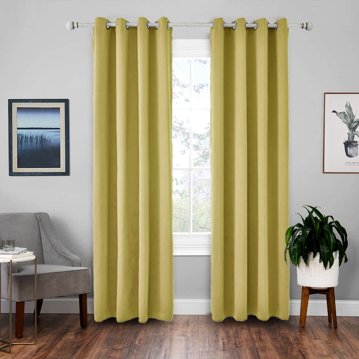 Details about   2 Panels Blackout Window Curtain Collection Light Blocking for Bedroom Room Gift 